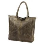 Luka 26-167 CROCO tamsi taupe odinė rankinė
