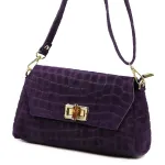 Luka 26-178 CROCO violetinė odinė rankinė