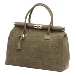 Luka 26-002-2 CROCO taupe odinė rankinė