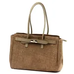 Camilla PREMIUM 10.004 CROCO taupe natūralios odos rankinė