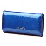 Pierre Cardin 02 LEAF 114 mėlyna odinė piniginė