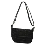 Luka 26-168 CROCO juoda natūralios odos rankinė