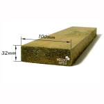 Statybinė impregnuota pjautinė mediena 32x100x6000