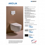Geberit AquaClean Alba Premium Plus komplektas su Duofix Sigma WC instaliacine sistema ir DuoFresh automatinio įjungimo moduliu