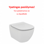 Ypatingas pasiūlymas! TESI pakabinamas WC su Aquablade sistema