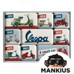 Magnetukas VESPA MODEL CHART SET 9 PCS 83110