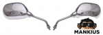 Veidrodėliai MP101 OVAL CHROME M8 CN