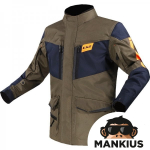 LS2 METROPOLIS EVO Vyri&scaron;ka striukė KHAKI BLUE ORANGE 3XL