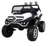 Vaiki&scaron;kas elektromobilis Mercedes BENZ UNIMOG Baltas/Juodas