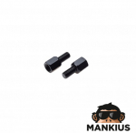 Adapteriai veidrodėliams, Veidrodėliai R L 8 8 BLACK 2PCS
