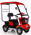 Elektrinis trivietis keturratis motoroleris su stogu FL-02