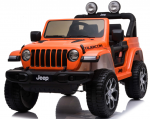 Vaiki&scaron;kas elektromobilis Jeep Wrangler Rubicon Oranžinis