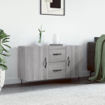 &Scaron;oninė spintelė, pilka ąžuolo, 100x36x60cm, apdirbta mediena