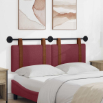 Kabantysis galvūgalis Vyno raudona 130 x 55 x 5 cm Antikinis PU