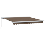 I&scaron;traukiama markizė Taupe 350 x 250 cm Audinys ir aliuminis