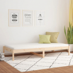 Lova be čiužinio, 90x200cm, pu&scaron;ies medienos masyvas