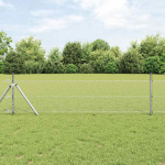 Tvorelės stulpas Sidabro 50 x 0,8 m (25 mm tinklelis) Plienas
