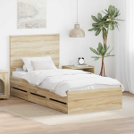 Lovos rėmas Sonoma ąžuolas 75 x 190 cm Inžinerinė mediena