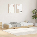 Lovos rėmas Sonoma ąžuolas 80 x 200 cm Apdirbta mediena