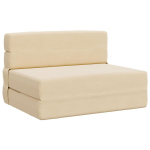 Sulankstomas Sofas-Lova Kreminė 190 x 100 x 15 cm