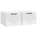 Sieninė TV spintelė Itin blizgi balta 78,5 x 41 x 30 cm