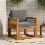 Lauko Vidurinis Sofa Kietos akacijos mediena Natūrali