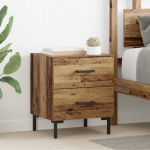 &Scaron;alia lovos spintelė 2 pcs Senas medis 40 x 35 x 47,5 cm