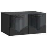 Sieninė TV spintelė Juoda 59,5 x 41 x 30 cm Apdirbta mediena