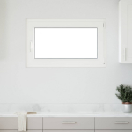 Požeminio lango RISOR Baltas 100 x 70 cm PVC ir stiklas