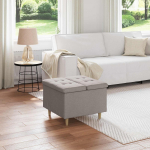Laikymo osmanas su pagalve Taupe 60 x 60 x 45 cm audinys