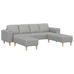 Svetainės sofa 3 pcs Debesų pilka Poliesteris