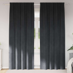 Užtemdymo užuolaidos 2 pcs &Scaron;viesiai pilka 140 x 225 cm Aksomas
