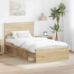 Lovos rėmas Sonoma 100 x 200 cm Kietos pu&scaron;ies mediena