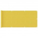Balkono pertvara, geltonos spalvos, 75x400cm, HDPE