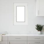 Požeminio lango RISOR Baltas 50 x 75 cm PVC ir stiklas