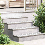 Laiptų danga Stačiakampio 2 pcs Sidabro 90 x 30 cm Aliuminis