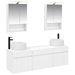 Vonios spintos komplektas 5 pcs Balta 50 x 14,5 x 70 cm