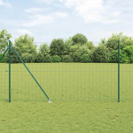 Tvora su stulpais Žalia 1,6 x 10 m Plienas ir PVC