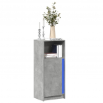 &Scaron;oninė spintelė su LED, betono, 42,5x34x100cm, apdirbta mediena