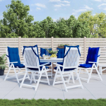 Kėdės pagalvėlės, 6vnt., karali&scaron;kos mėlynos, oksfordo audinys