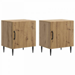 &Scaron;alia lovos spintelė 2 pcs Artisano ąžuolo 43 x 34,5 x 50 cm