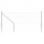 Tvorelės stulpas Sidabro 10 x 0,6 m (60 x 60 mm tinklelis)