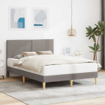 Lovos rėmas su galvūgalio Taupe 140 x 190 cm audinys