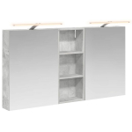 Vonios spintos komplektas su lentyna 3 pcs 130 x 14,5 x 70 cm