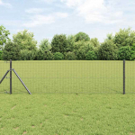 Tvorelės stulpas Pilka 10 x 0,4 m (25 x 25 mm tinklas)