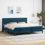 Lovos rėmas su čiužiniu Mėlyna 200 x 200 cm Aksomas
