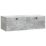 Sieninė TV spintelė Betono pilka 98 x 41 x 30 cm