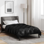 Žiemos antklodė Juoda 220 x 135 cm Satin ir mikropluo&scaron;tas