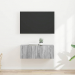 TV sieninė spintelė 2 pcs Pilkas Sonoma 60 x 31 x 29.5 cm