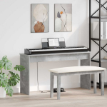 Klaviatūros stovas Betono pilka 120 x 32 x 64 cm